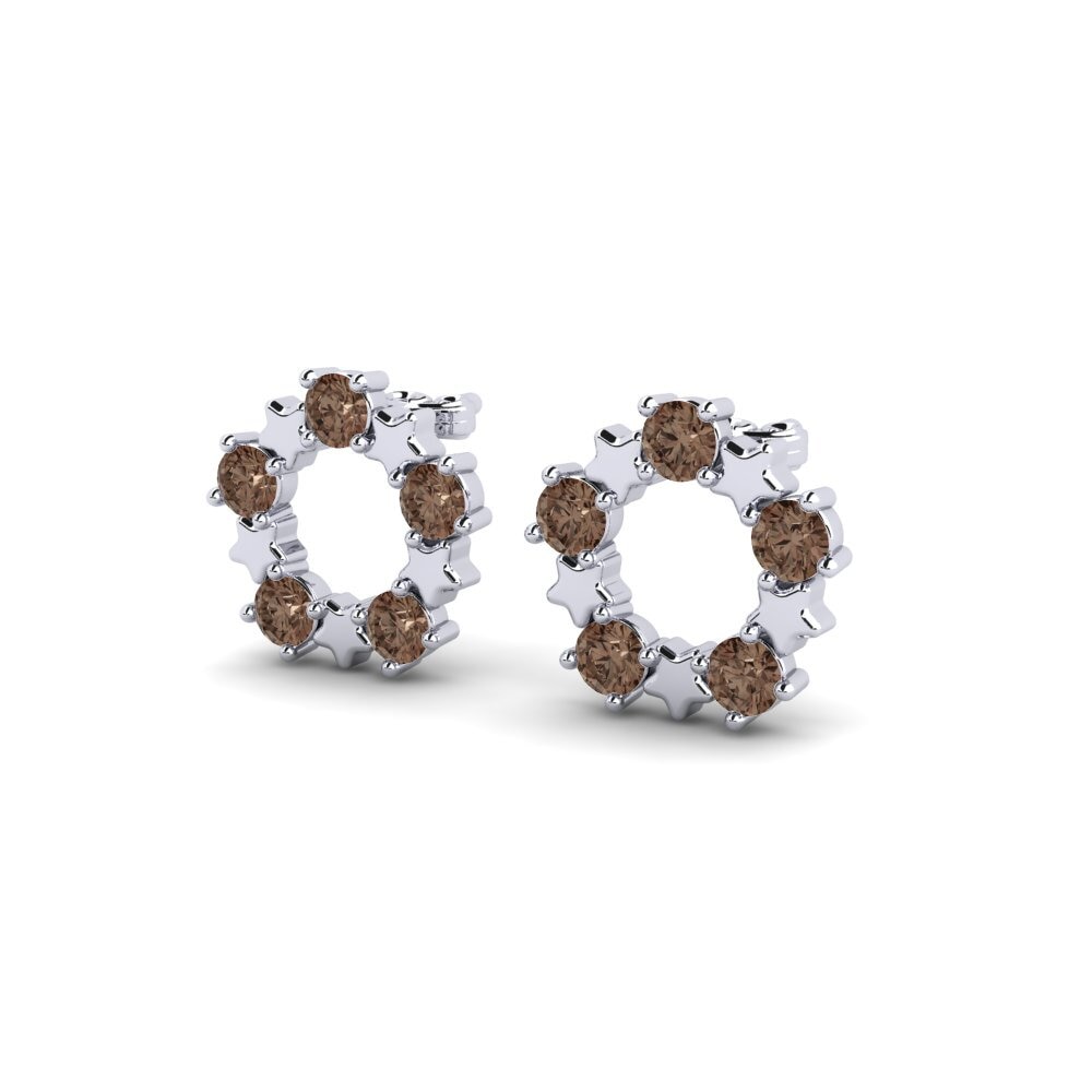 Quartz Fumé Boucle d'oreille femme Bredbeddle