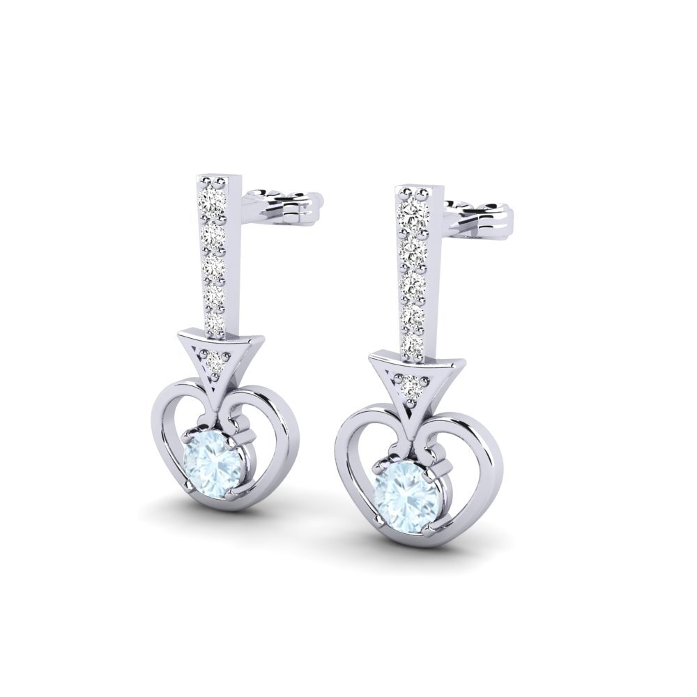 Aigue-marine Boucle d'oreille femme Callumas