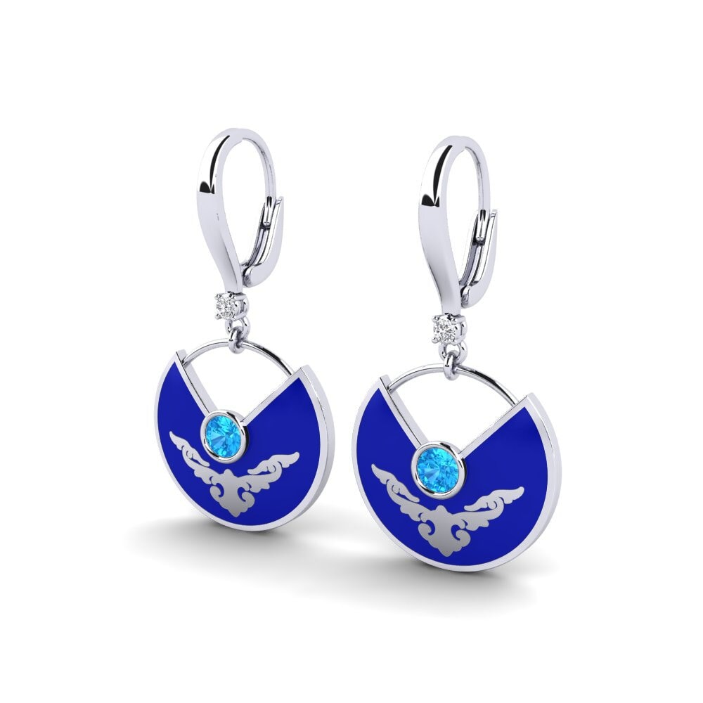 Blue Topaz Women's Earring Cearal