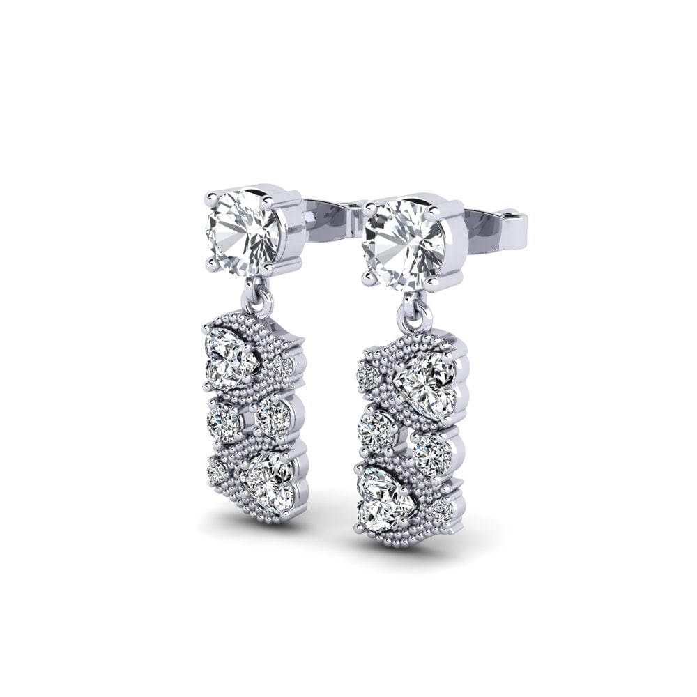 White Zircon Women's Earring Dextro