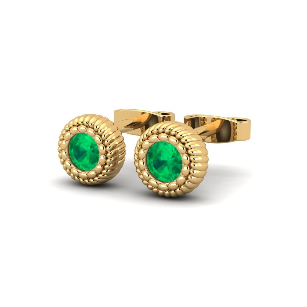 9ct Yellow Gold Women's Earring Glycol