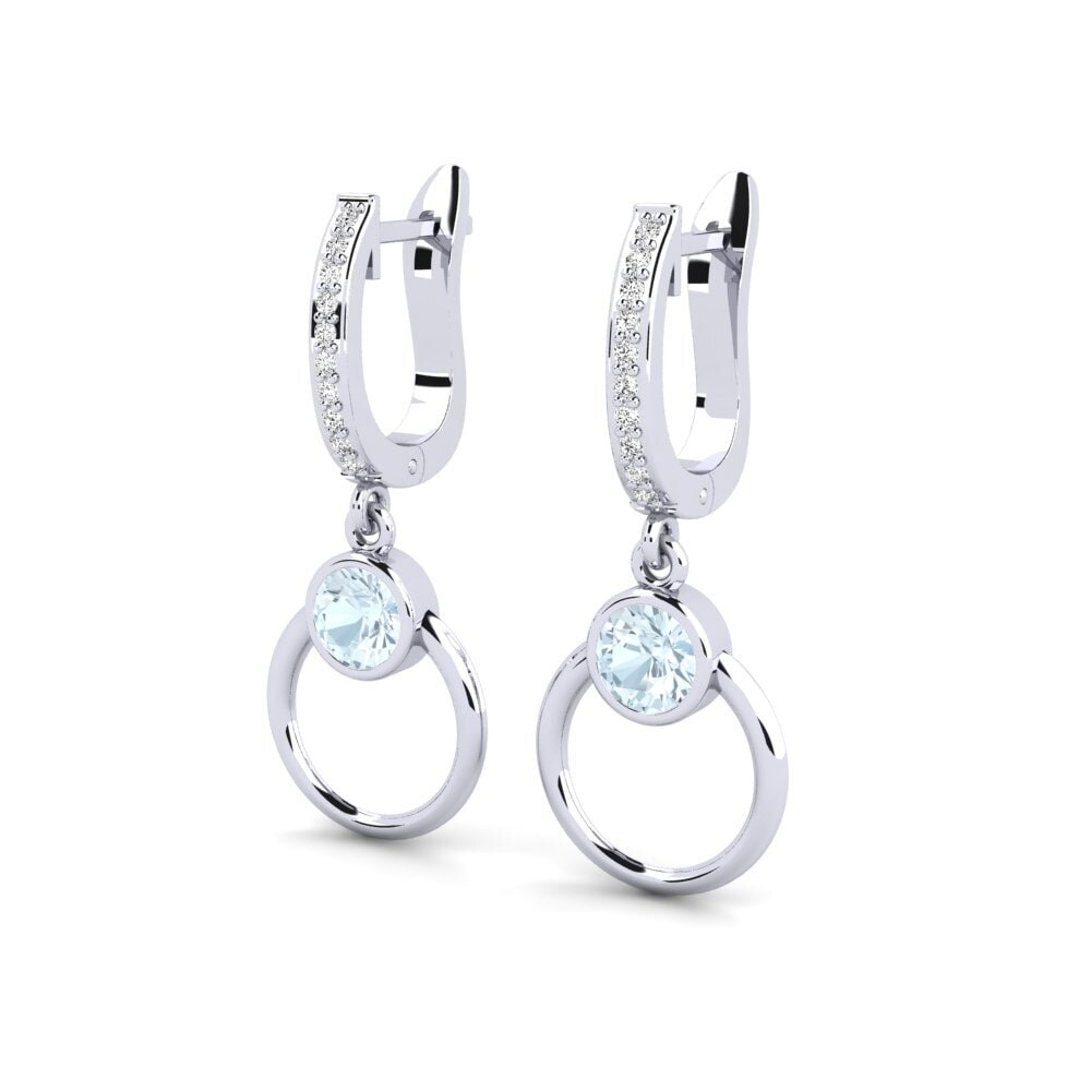 Aigue-marine Boucle d'oreille femme Hambing