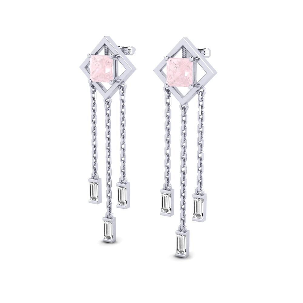 Rose Quartz Women's Earring Mitis