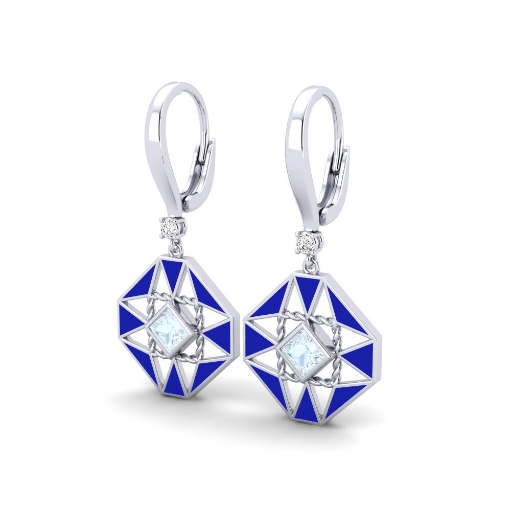 Aquamarine Women's Earring Noun