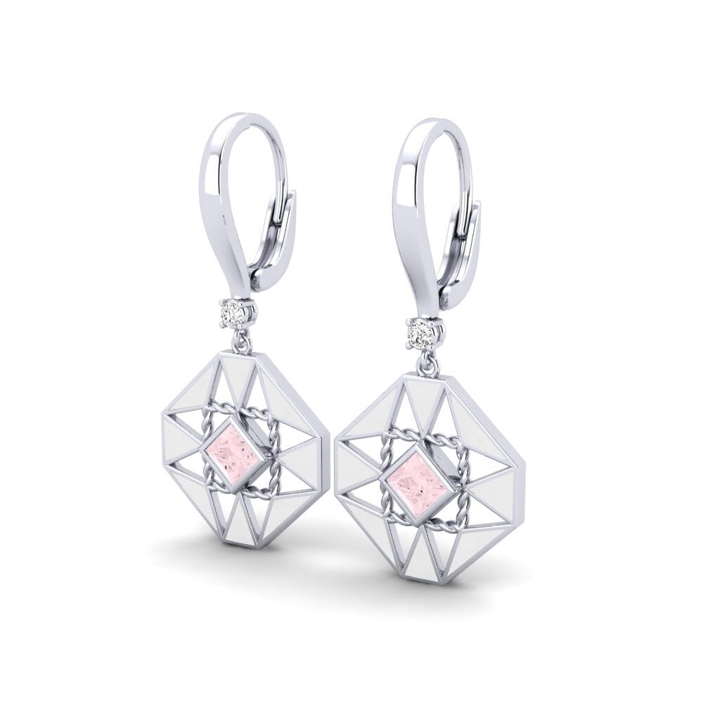Quarzo Rosa Orecchino da donna Noun