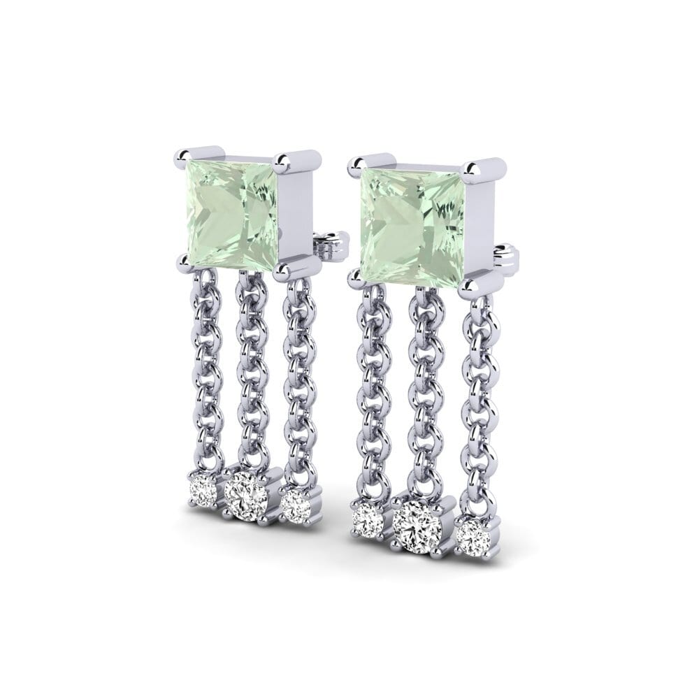 Green Amethyst Women's Earring Tonyalor