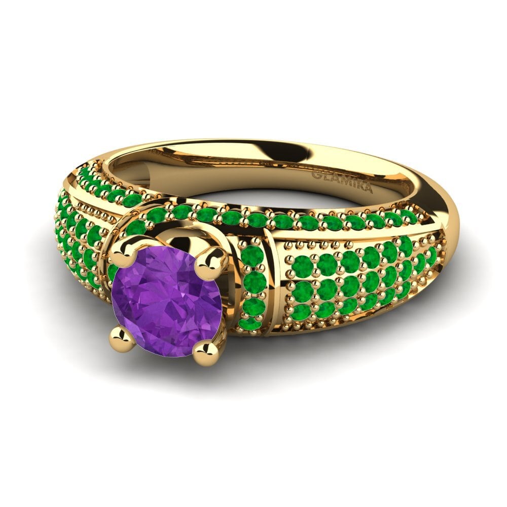 Amethyst Engagement Ring Anica