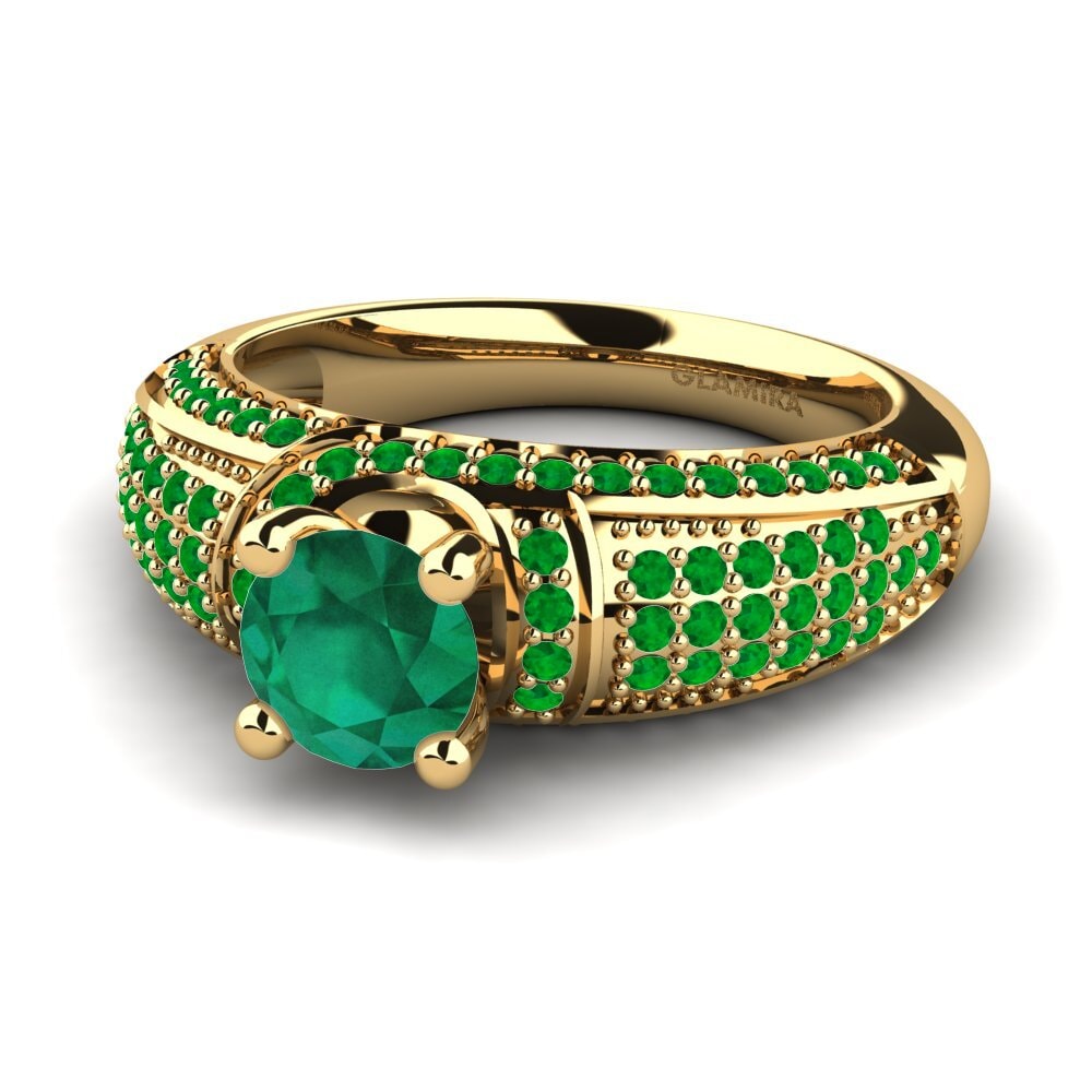 Emerald Engagement Ring Anica