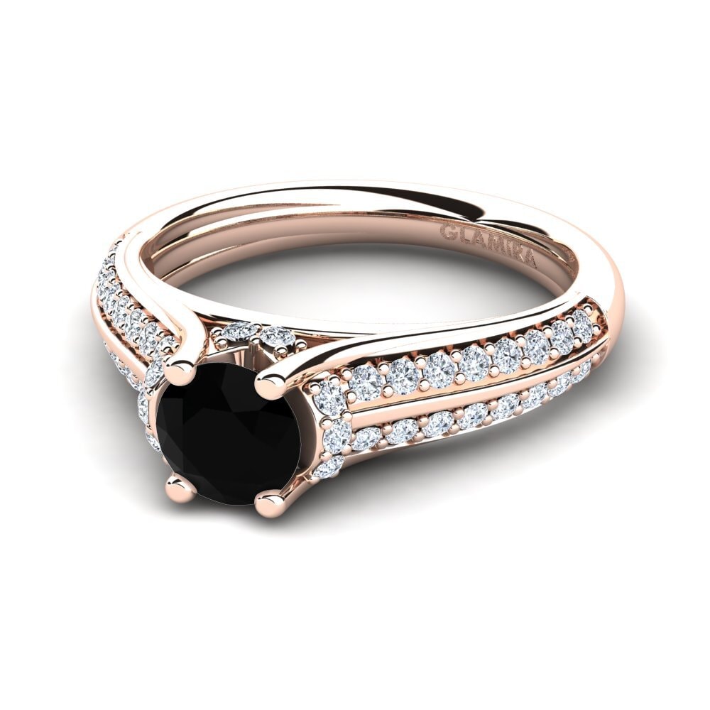 Black Diamond Engagement Ring Eleta