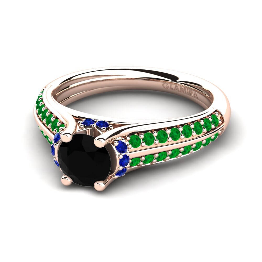 Black Diamond Engagement Ring Eleta