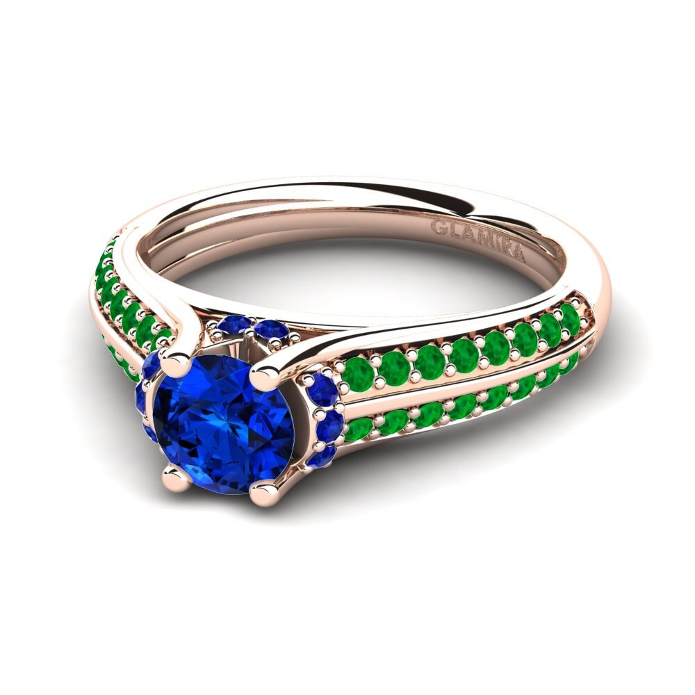 Sapphire (Lab Created) Engagement Ring Eleta