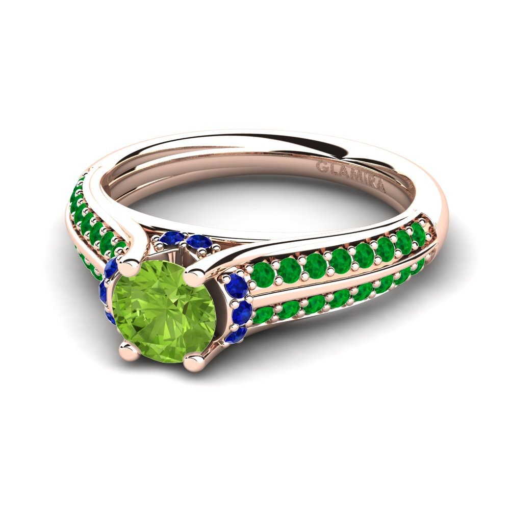 Peridot Engagement Ring Eleta