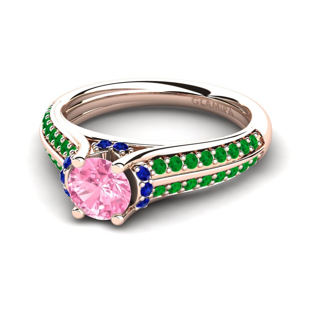 Pink Sapphire Engagement Ring Eleta