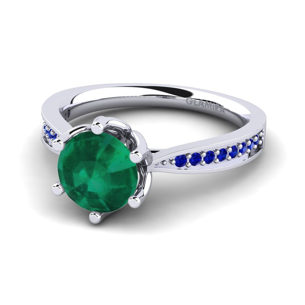 Emerald Engagement Ring Hiya