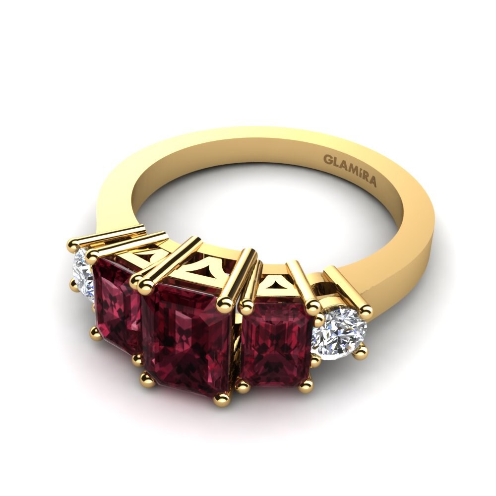 Garnet Engagement Ring Ailani