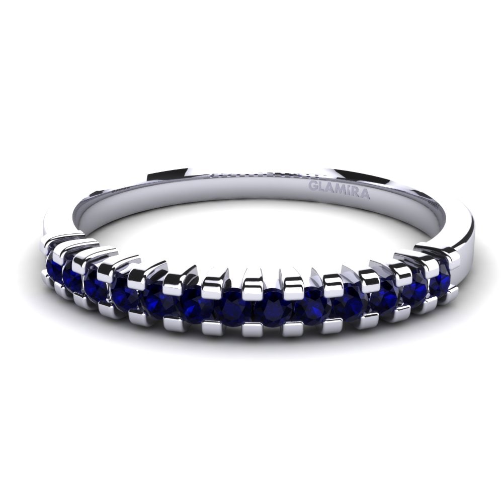 Circonita Azul Oscuro Anillo Edrie