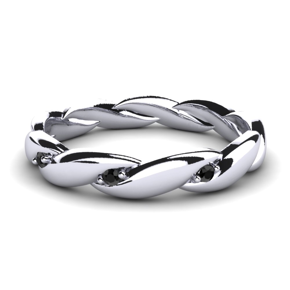 Diamante Negro Anel Hannah
