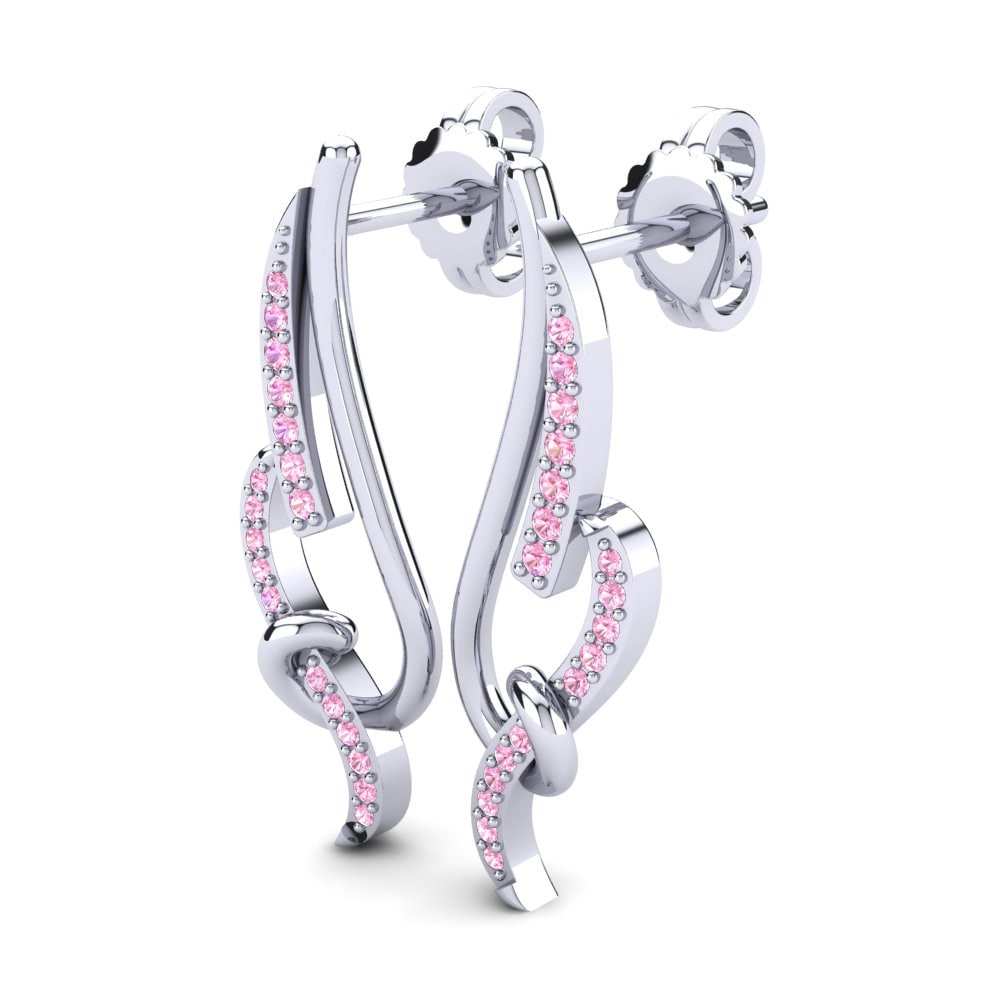 Pink Sapphire Women's Earring Acwellen