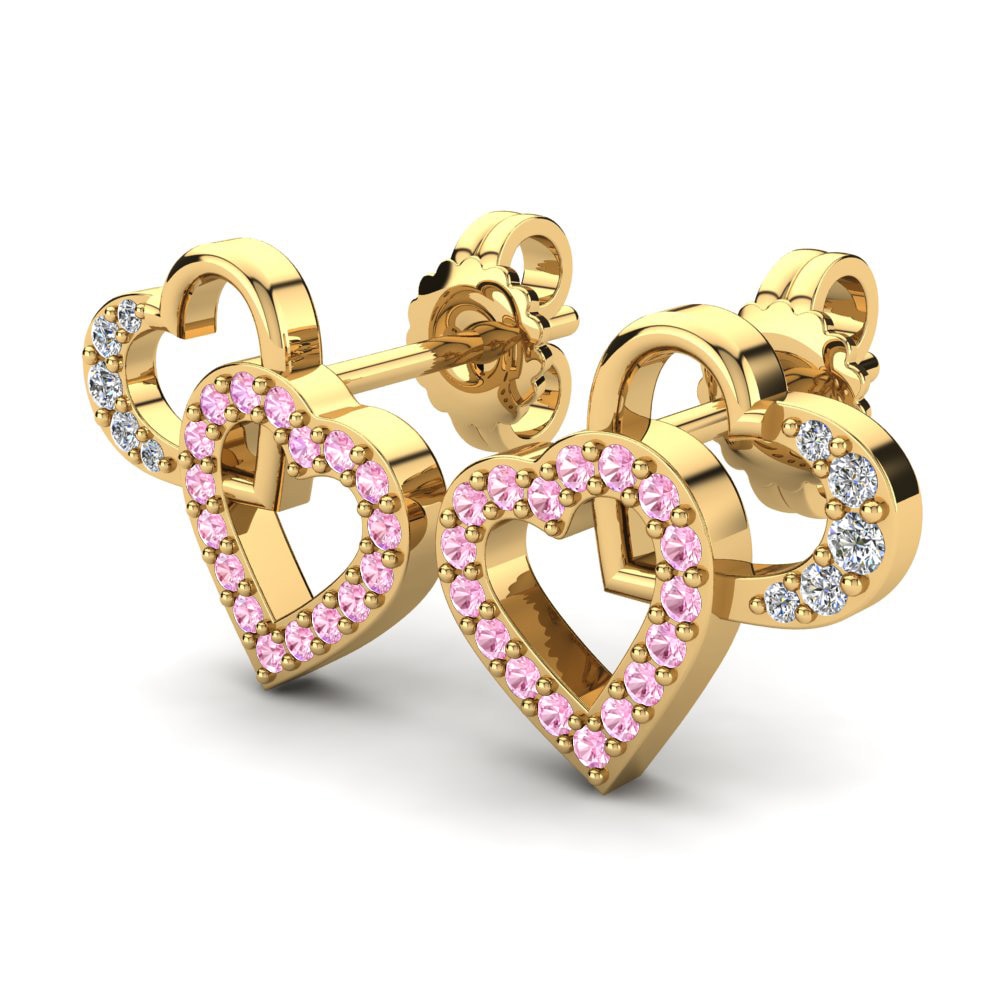 Pink Sapphire Women's Earring Adain
