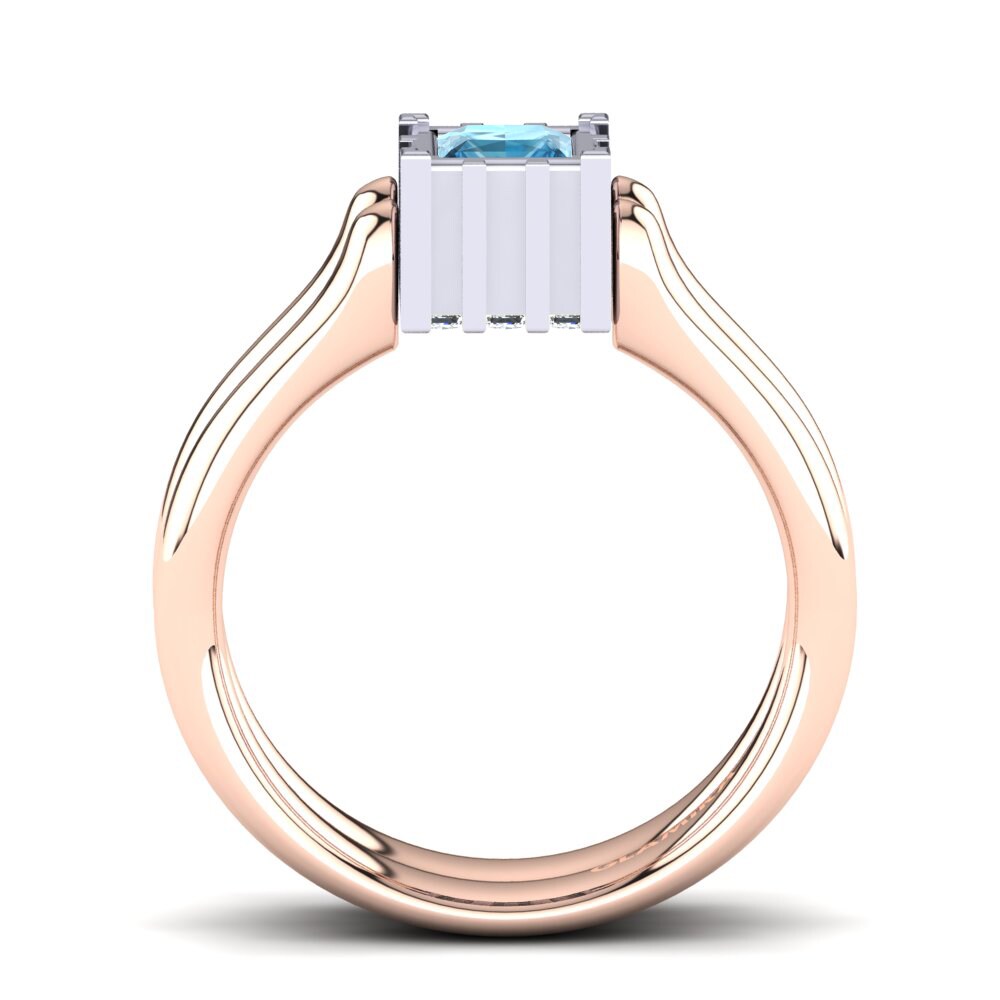 Princesa Topacio azul Anillo Adalicia