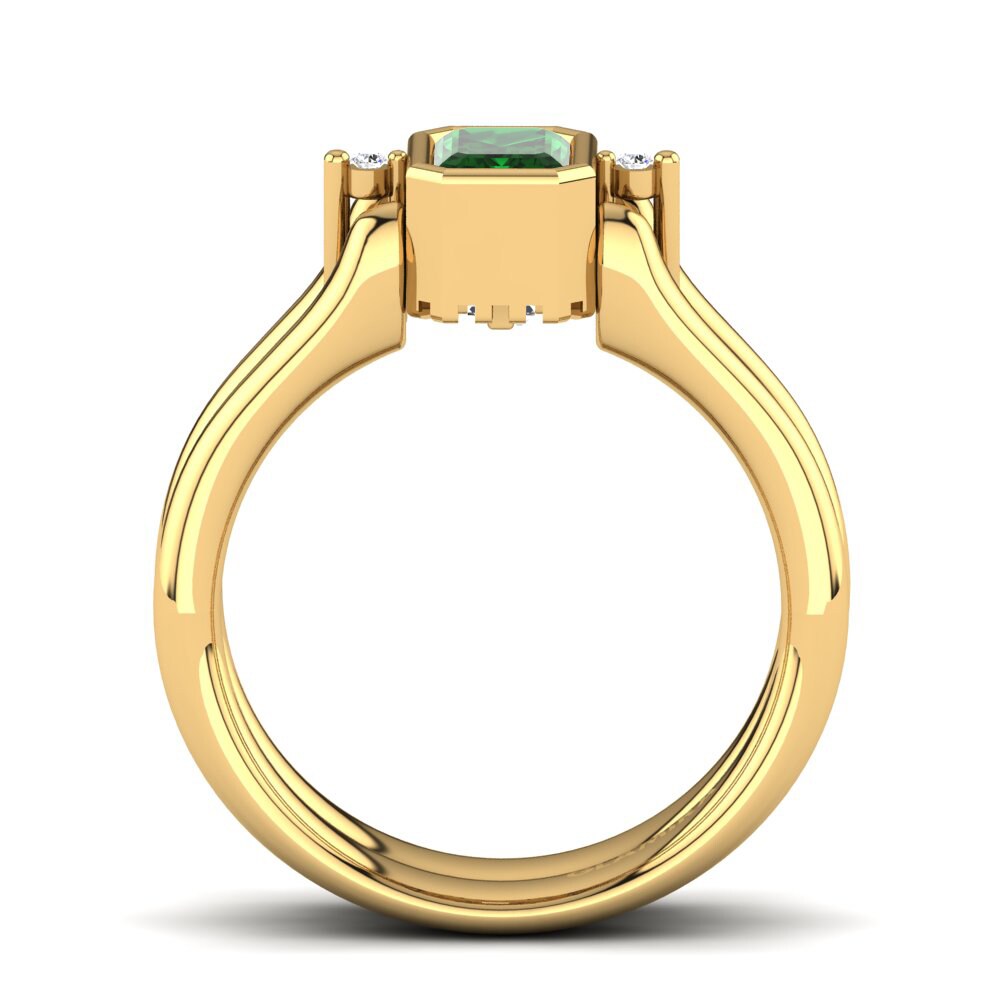 Grüner Zirkonia Ring Adanya