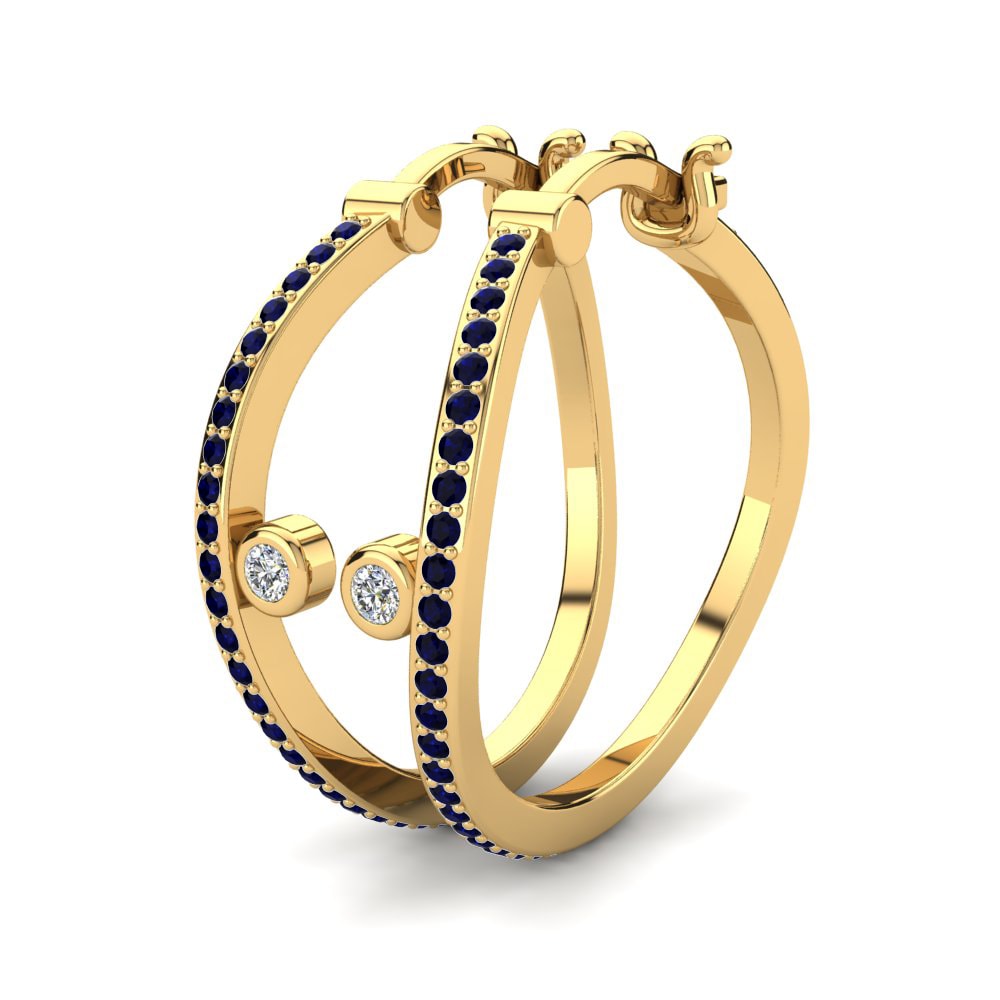 14K Geel Goud Dames Oorbellen Addelinda 18 mm