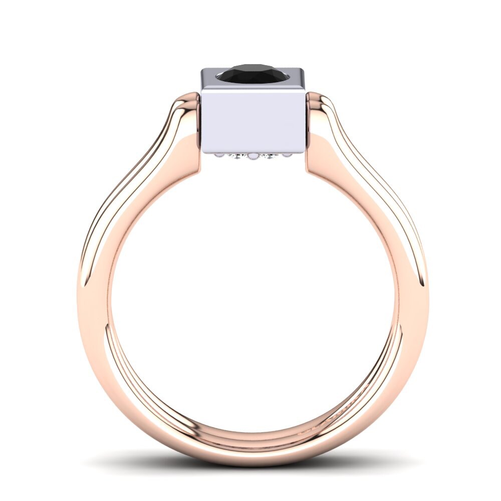 Schwarzer Saphir Ring Addiena