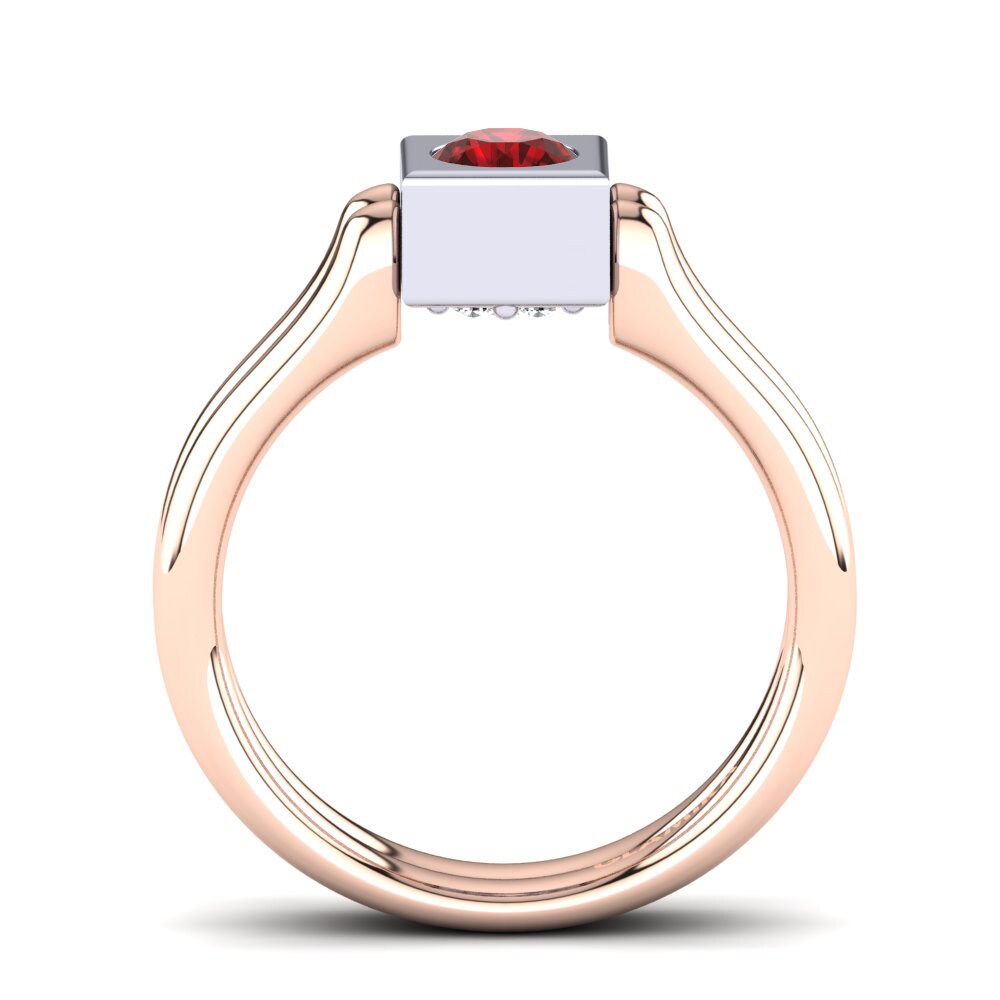 Roter Zirkonia Ring Addiena