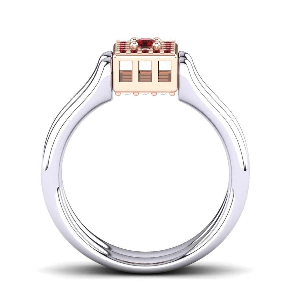 Roter Zirkonia Ring Adonia