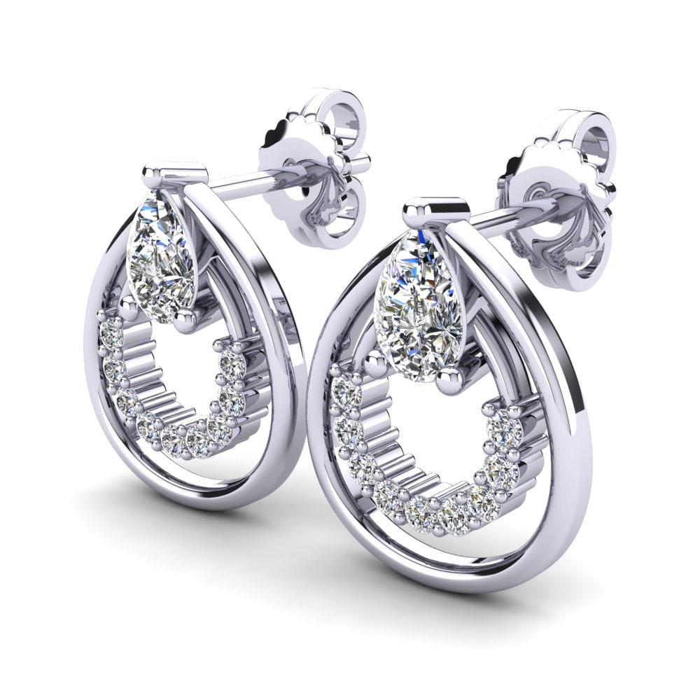 Pear Moissanite Women's Earring Adrean