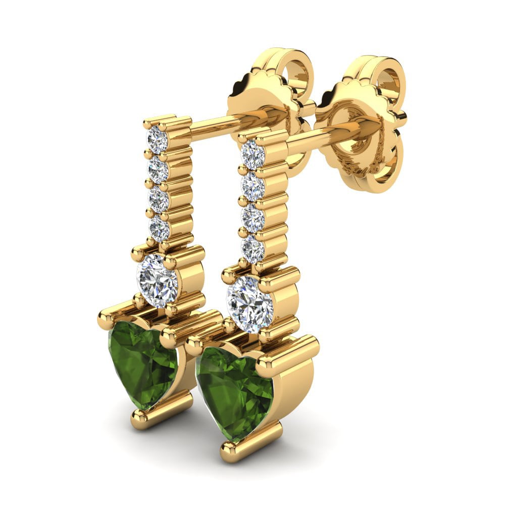 Green Tourmaline Women's Earring Aeker