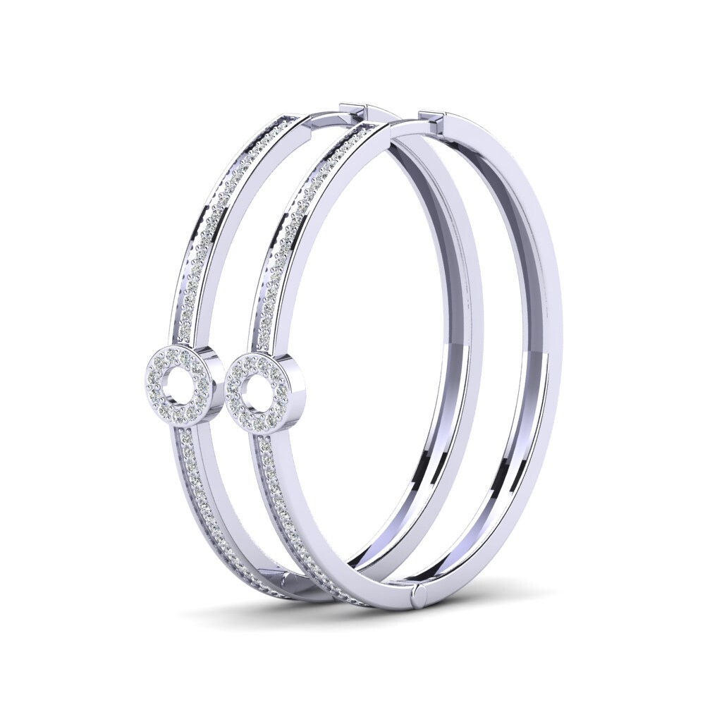 Lab Grown Diamond Women's Earring Alarice 32 mm