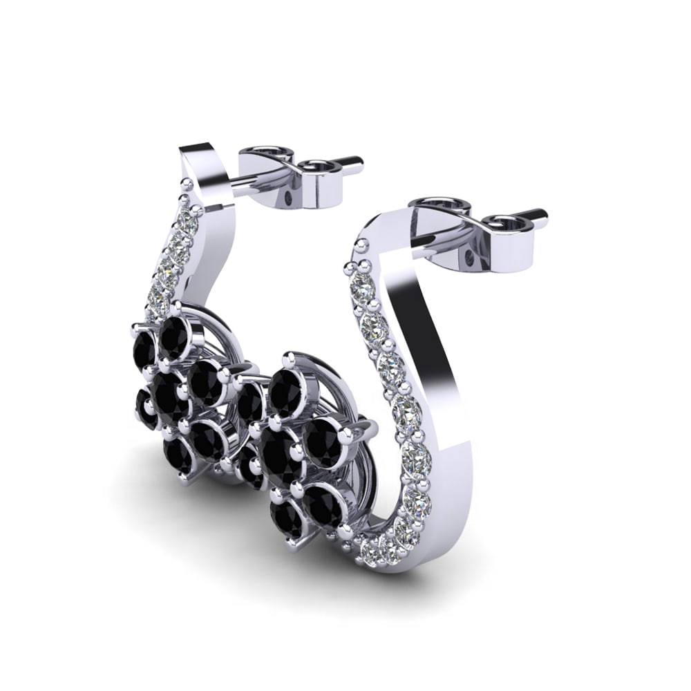 Black Sapphire Women's Earring Alayunt