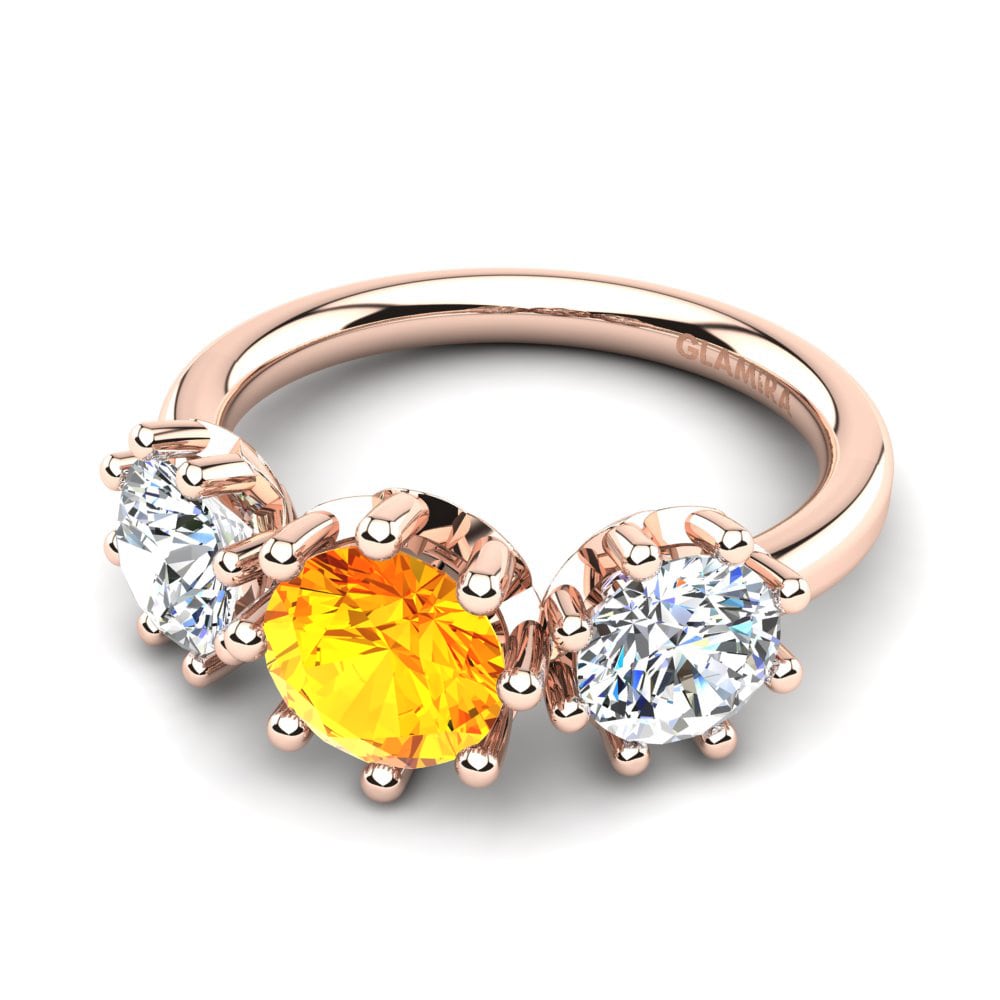 Citrine Engagement Ring Alma
