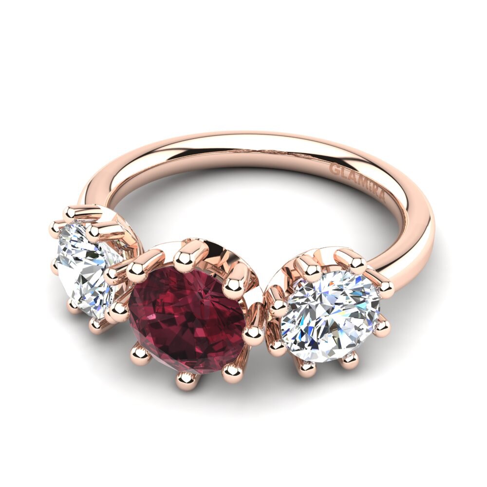 Garnet Engagement Ring Alma