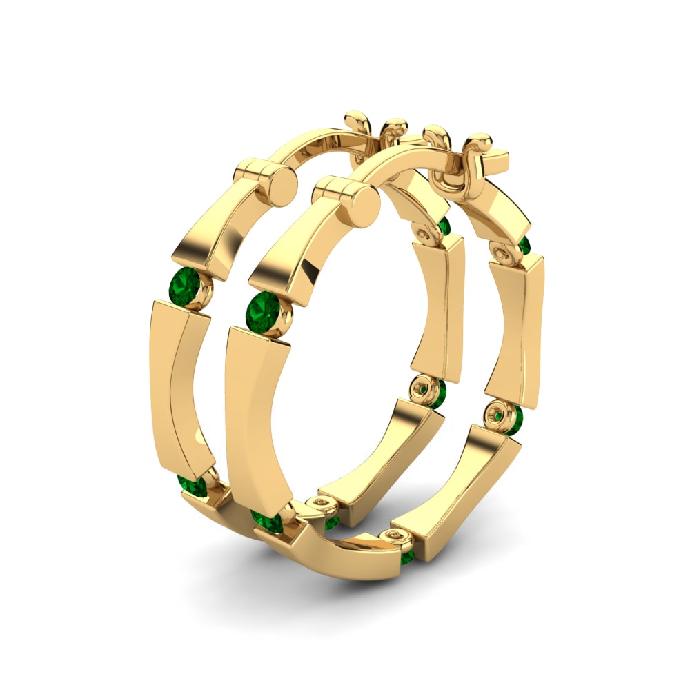 14K Geel Goud Dames Oorbellen Aloisia 18 mm