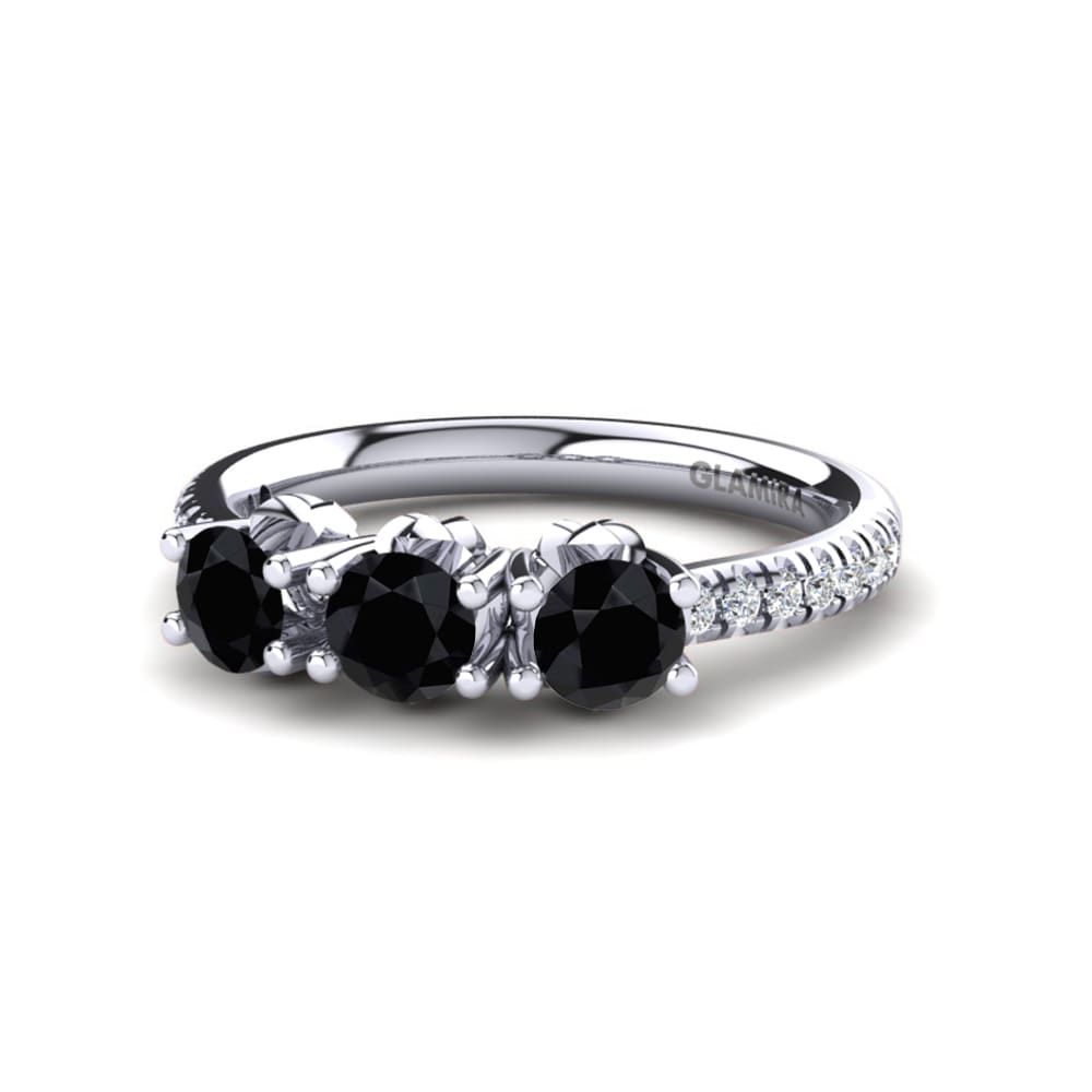 Black Onyx Engagement Ring Aluz