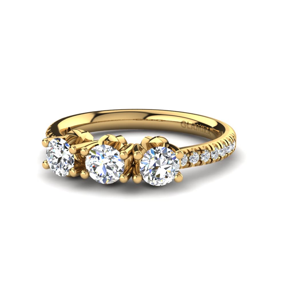 14k Yellow Gold Engagement Ring Aluz