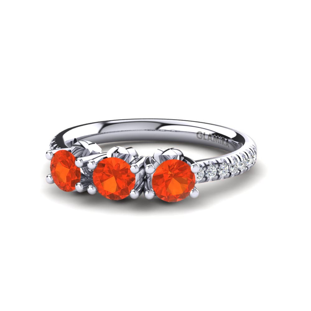 Fire-Opal Engagement Ring Aluz