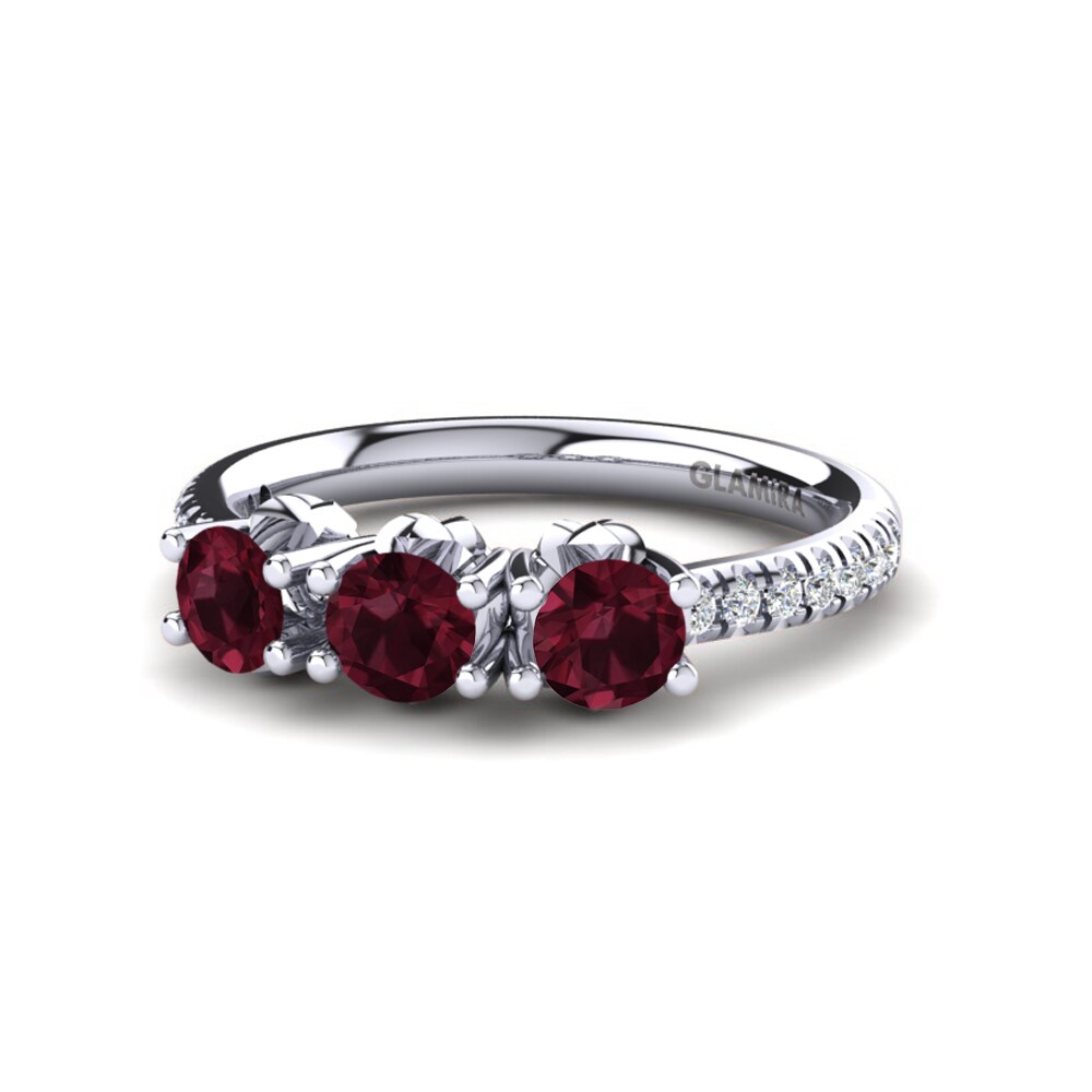 Garnet Engagement Ring Aluz