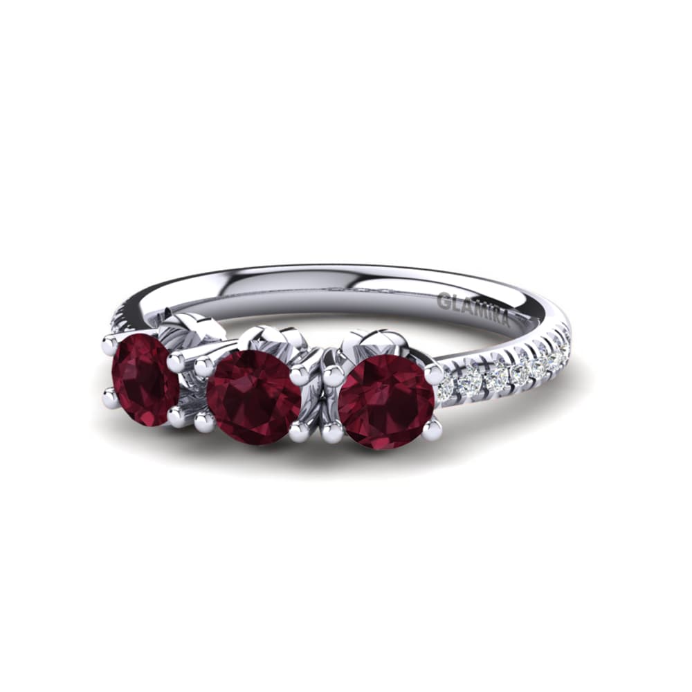 Garnet Engagement Ring Aluz