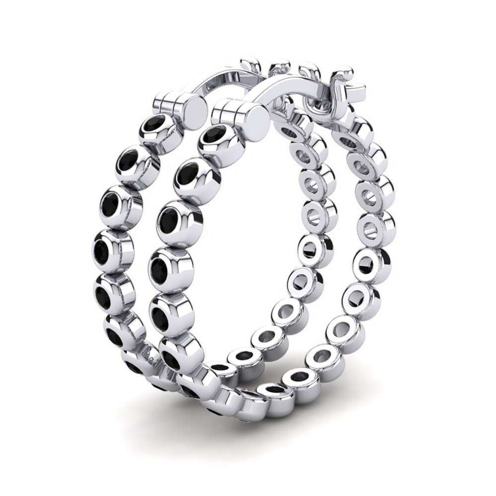 black-onyx Bông tai nữ Alvernia 18 mm