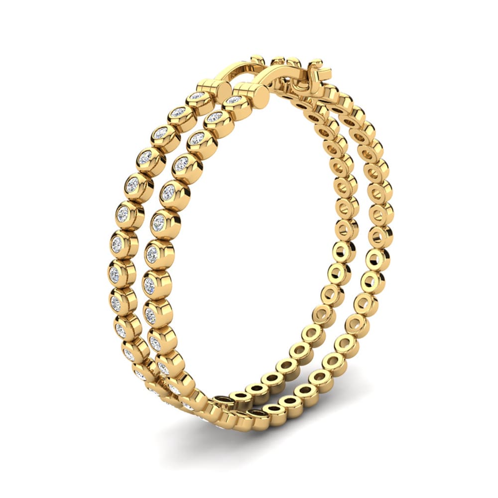 Moissanita Pendiente de mujer Alvernia 32 mm