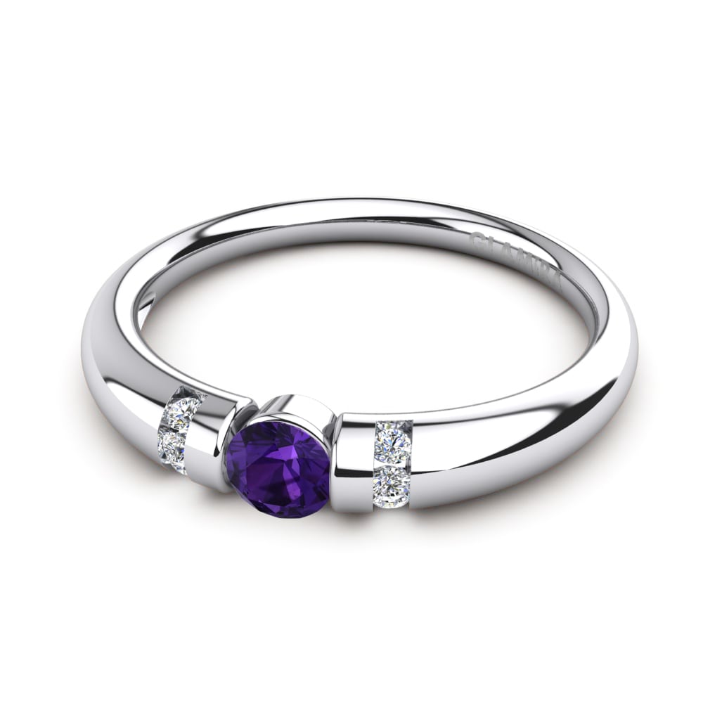 Améthyste Bague de fiançailles Amadora