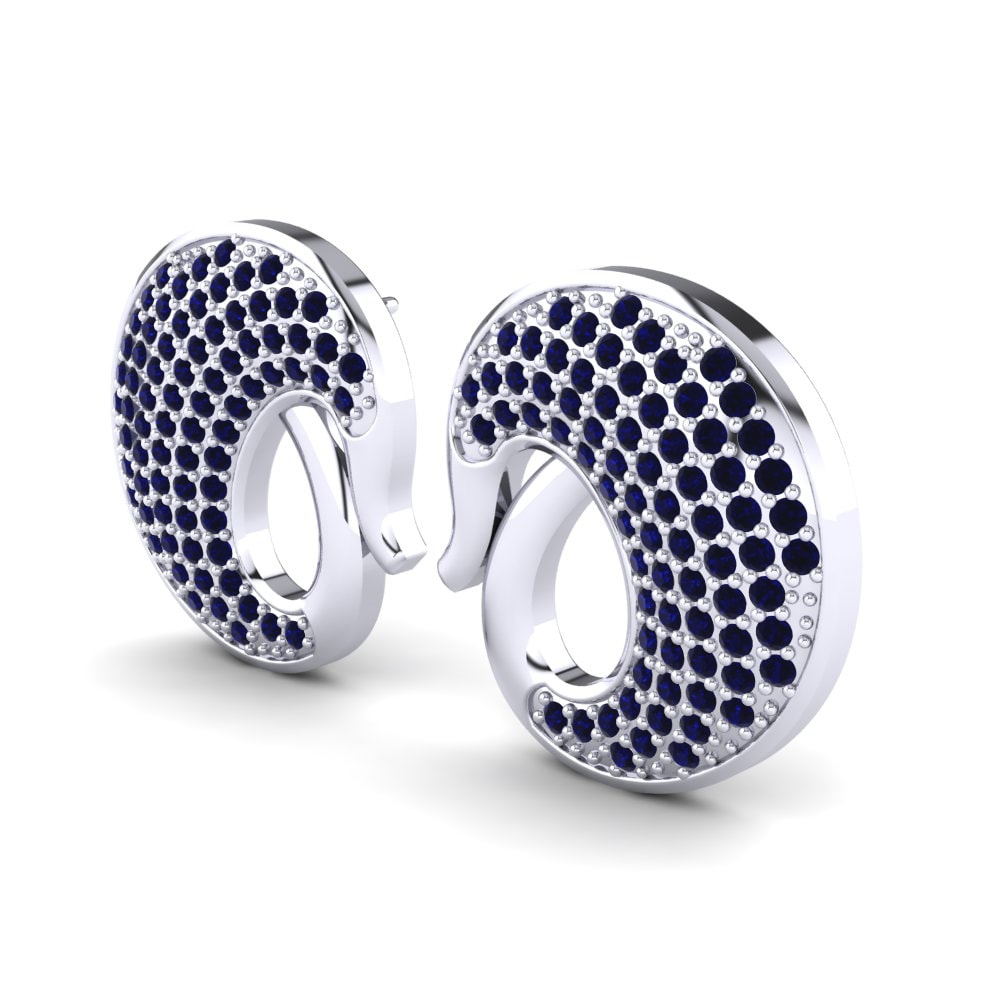 Dark Blue Zirconia Women's Earring Andelip