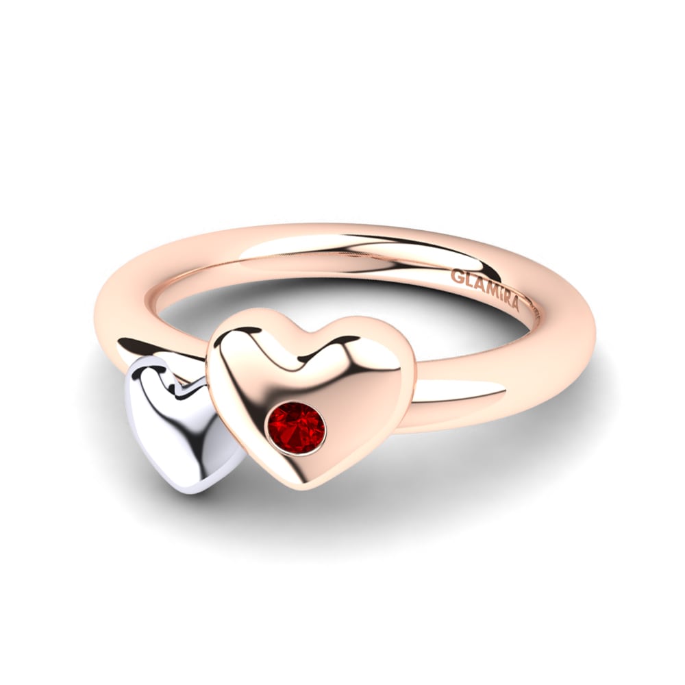 Red Zirconia Knuckle Ring Anthia