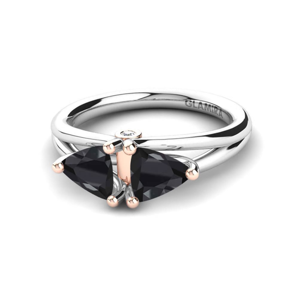Diamante Negro Anillo Arisu