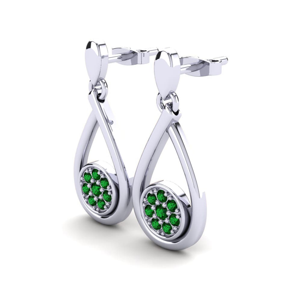 Green Zirconia Women's Earring Asanel