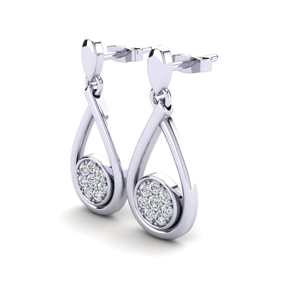 Labor-gezüchteter Diamant Damen ohrring Asanel