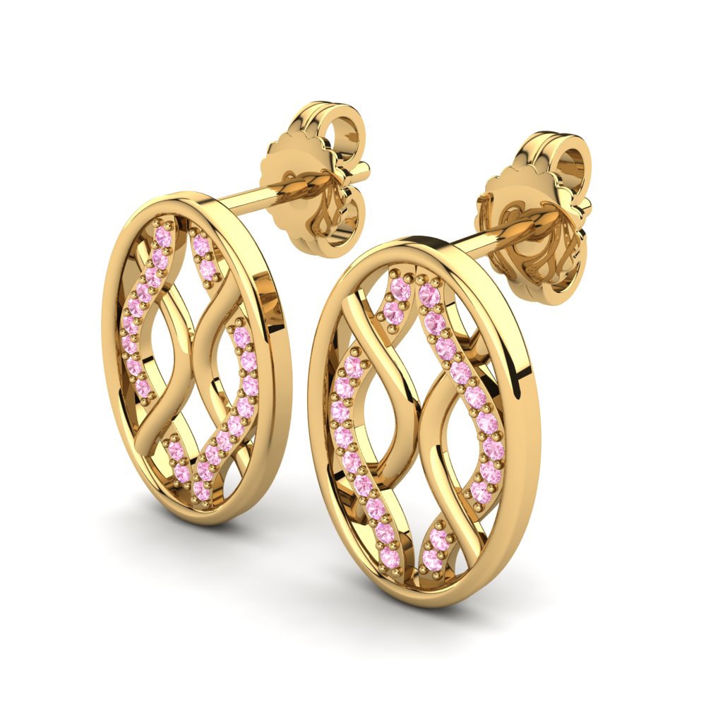 Pink Sapphire Women's Earring Ashleah